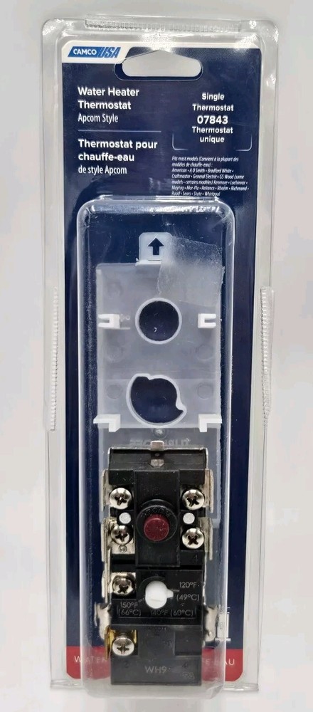 Brand New Camco 07843 Single Element Water Heater Thermostat w/ HLC Apcom Style