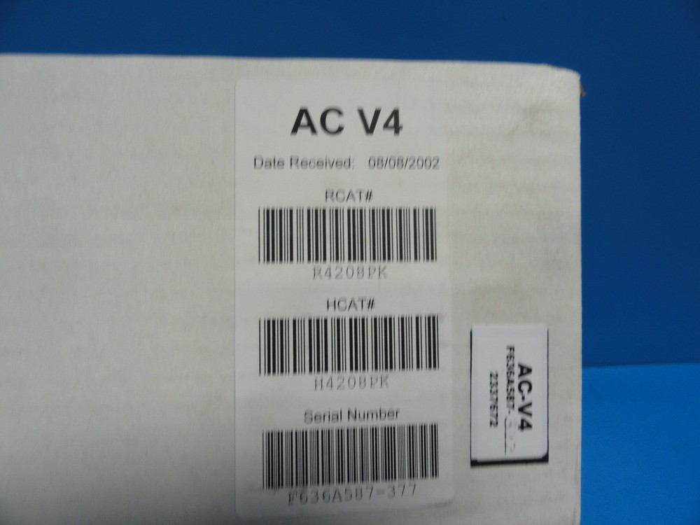 2002 GE AC‑V4 Sector Array Ultrasound Probe (Ref No. 2337672) ~ 9926