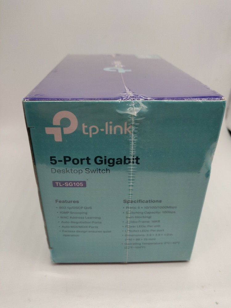 TP-LINK Technologies TP-Link (TL-SG105) 5 Port Gigabit Desktop Switch A1