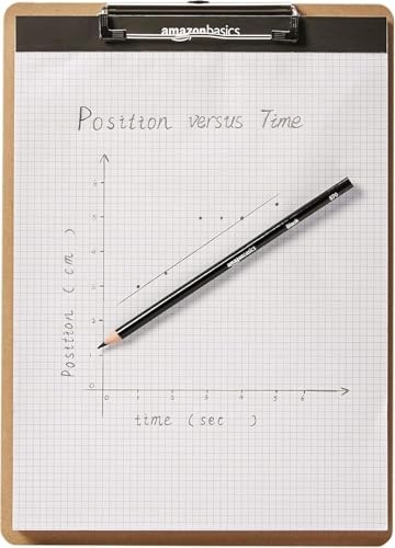 Amazon Basics Hardboard Office Clipboard, Low-Profile, Letter 6-Pack, Brown