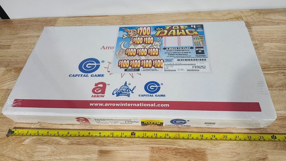 sealed pull tab ticket game The Top Dawg-2520 count