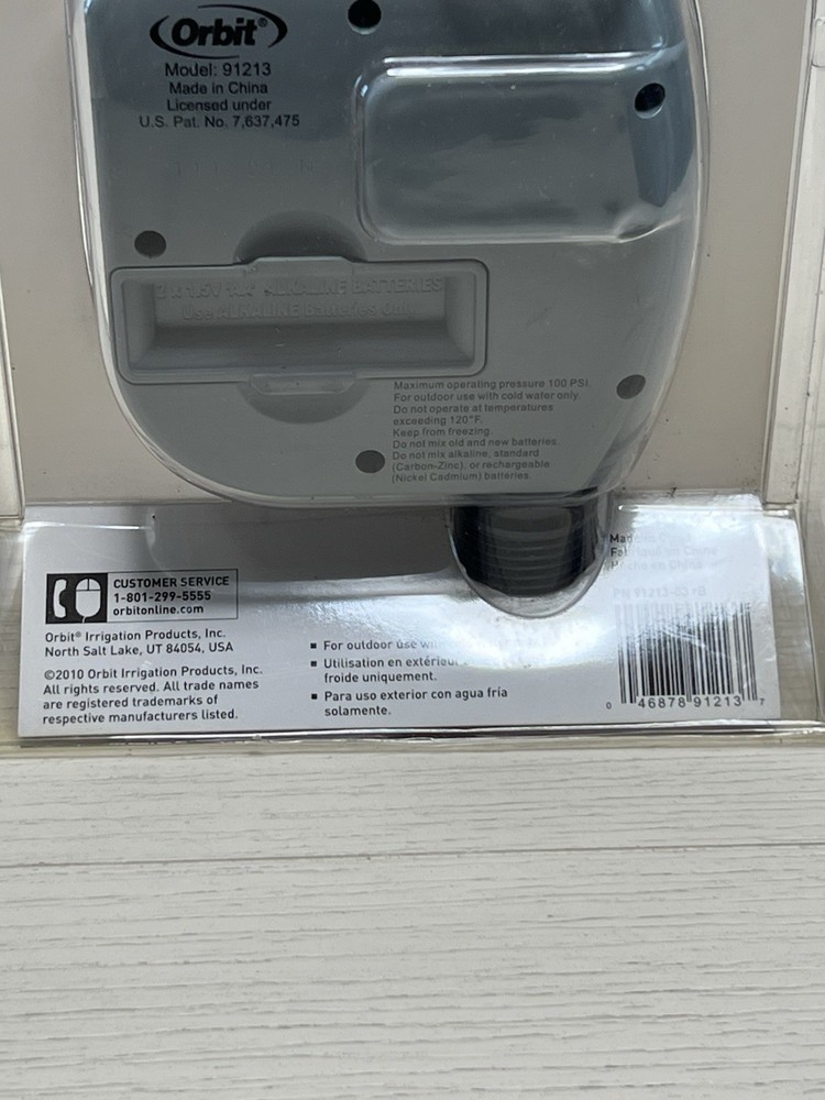 Orbit Single - Port Digital Timer Model # 91213 NOS