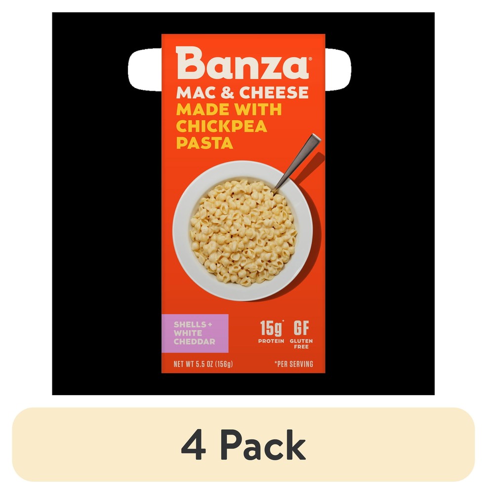 (4 pack) Shells & White Cheddar - Lower Carb Protein Mac and Cheese, 5.5oz
