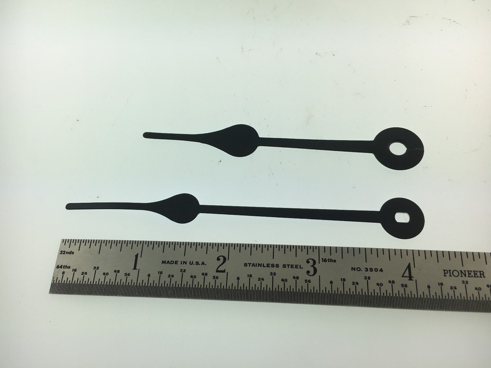 4" Spade Battery Quartz Clock Hands for I shaft