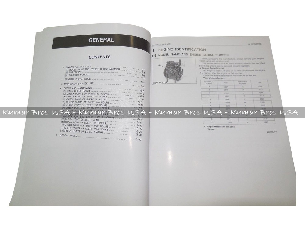 New WORKSHOP MANUAL FITS Kubota D782