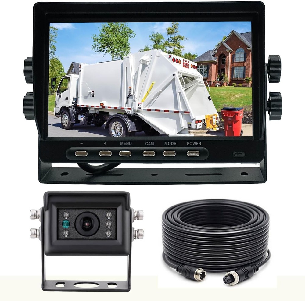 7 Inch AHD 1080P Wired Reverse Backup Camera IP69K