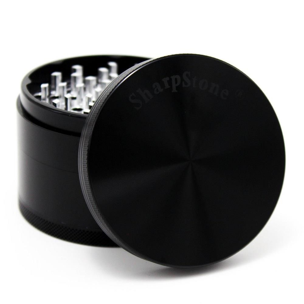 SharpStone XXL 3.5” Hard Top 4 Piece Grinder BLACK AUTHENTIC