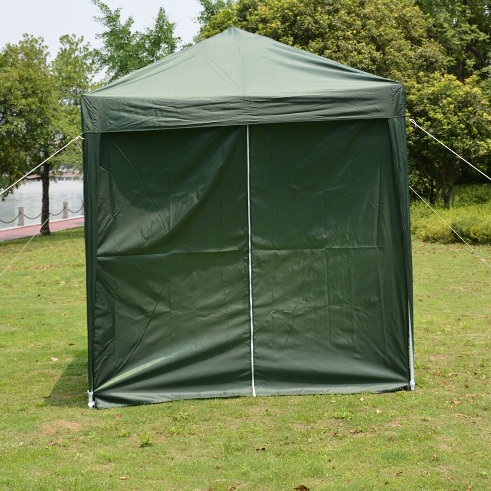 2 x 2m Two Doors&Two Windows Practical Waterproof Right-Angle Folding Tent Green