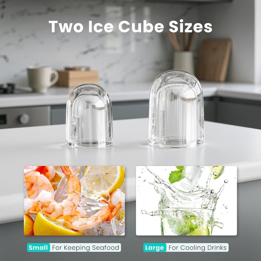 Portable Ice Maker Machine - Efficient 1.5L Capacity, Quiet Operation Below 40dB