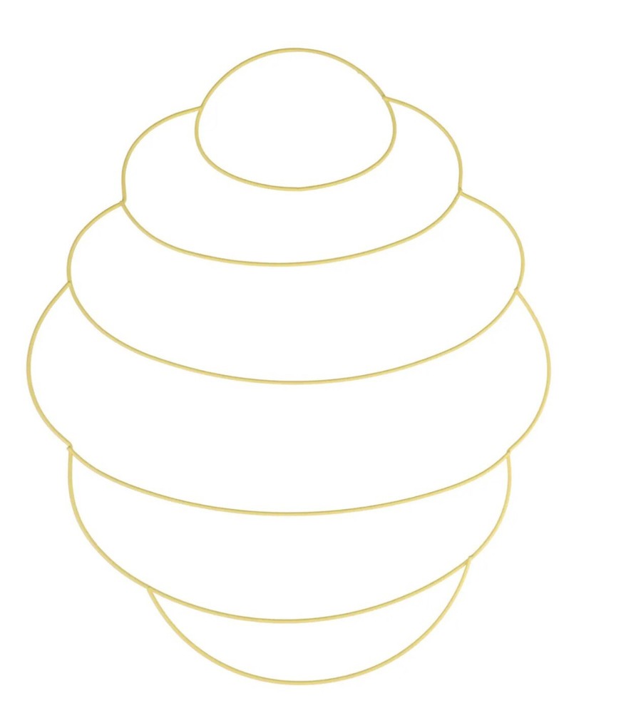 Metal Beehive Wire Wreath Form