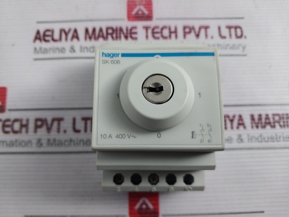 Hager SK 606 Key Switch 10A 400V