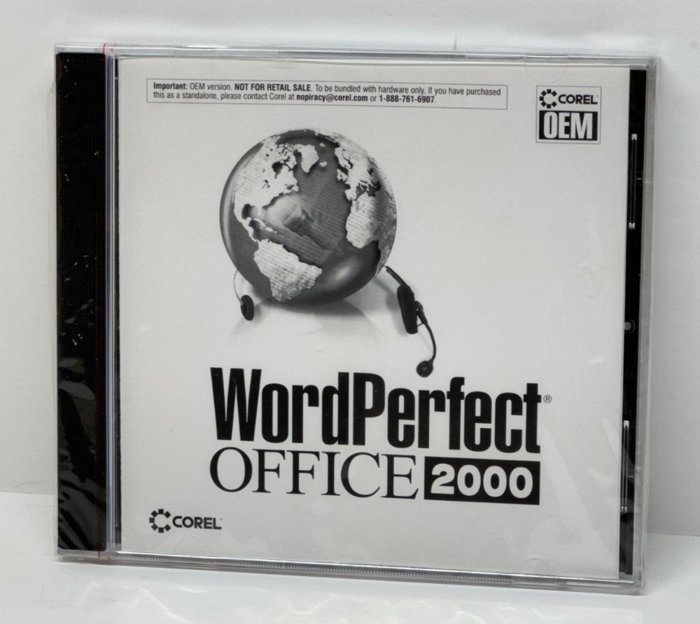 Corel WordPerfect Office 2000 CD-ROM New Sealed