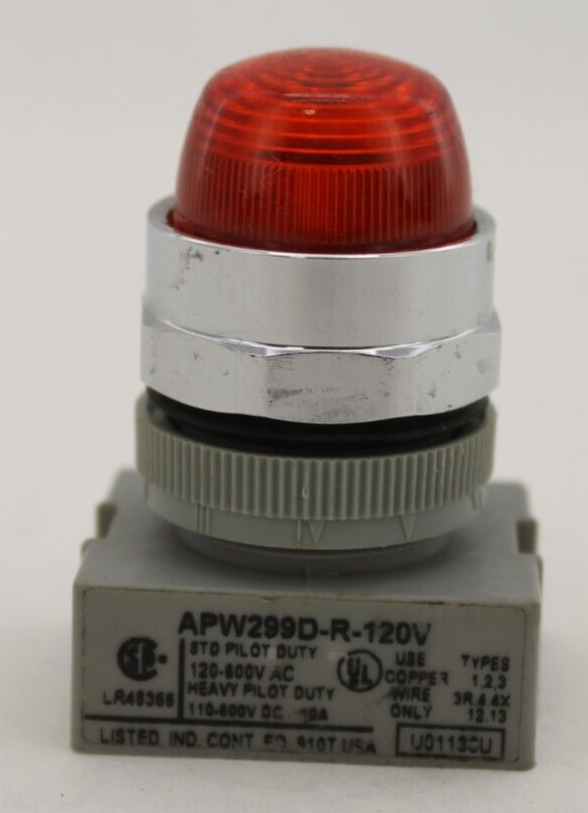 New IDEC APW299D-R-120V Red Pilot Light