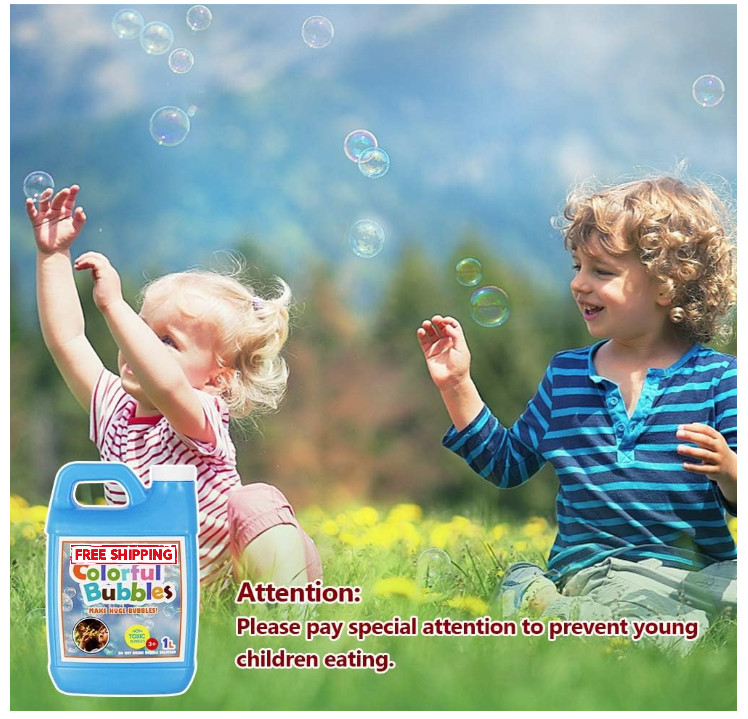 Concentrated Bubble Solution, 1 L/ 33.8 OZ Refill for Bubble Machines