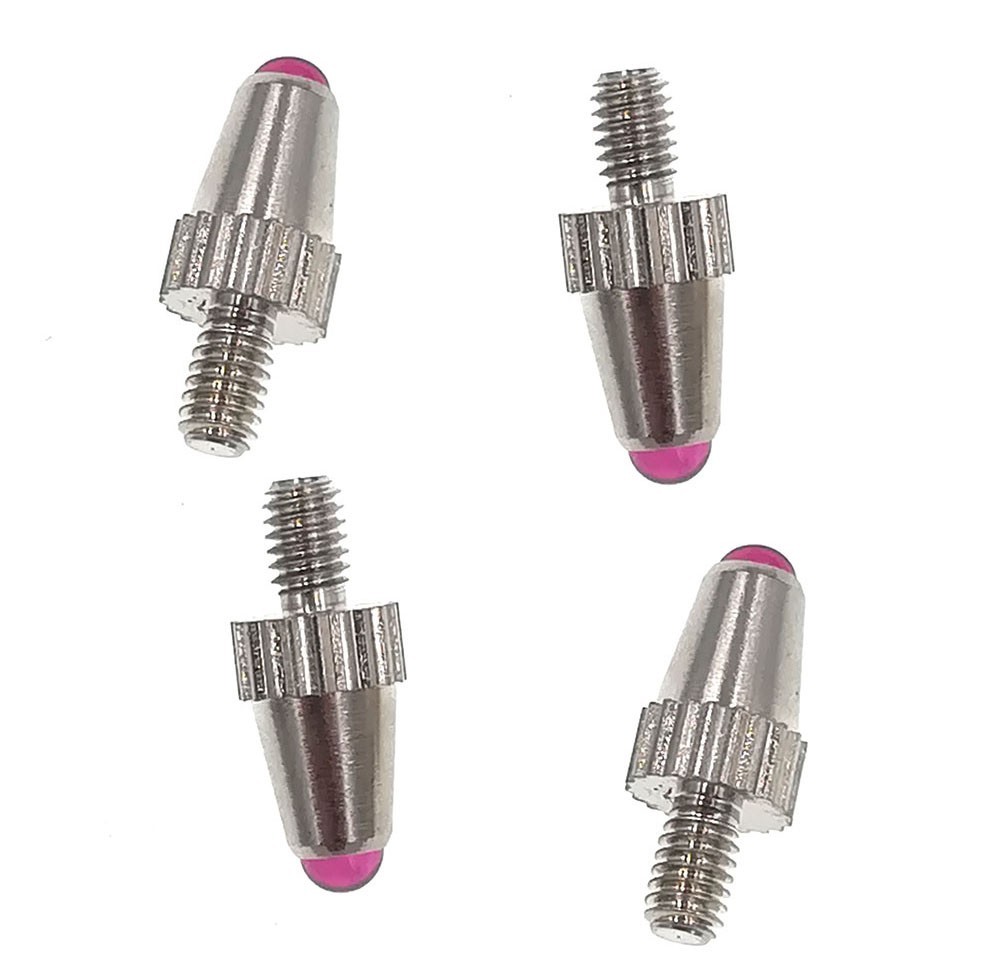 4Pcs Ruby Ball Point Contact Point For Drop Indicator Depth Gauge M2.5 Thread