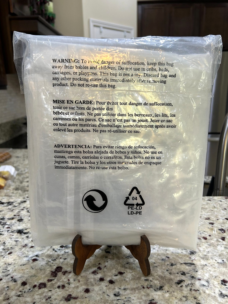 Simple Houseware 72" Clear Garment Rack Cover - NEW
