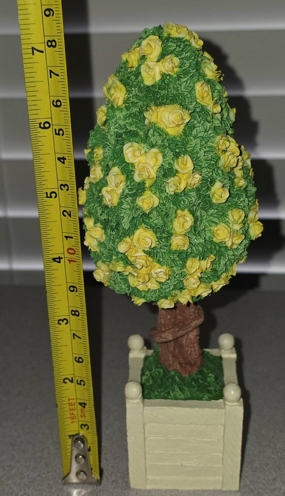 Department 56 Snowbunnies Yellow Topiary Tree Accessory