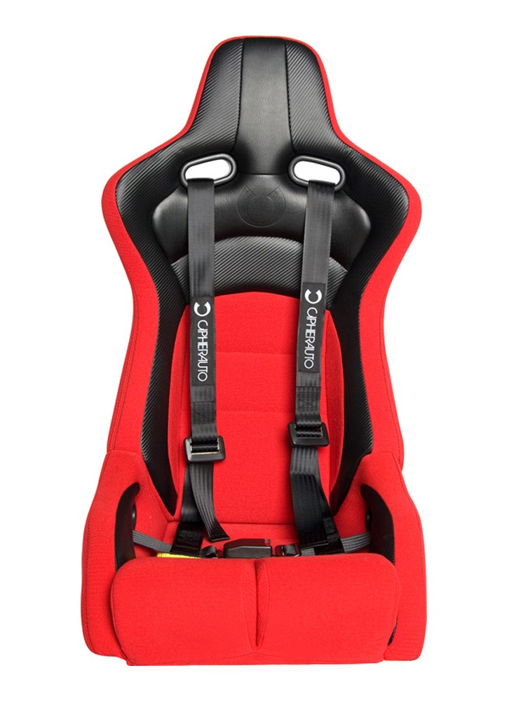 Cipher Auto Racing Harness Set -Black 4 Point 2" - Pair