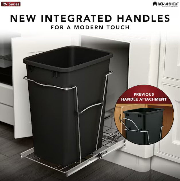 Chrome Soft Close Pull-out Pull-out trash can