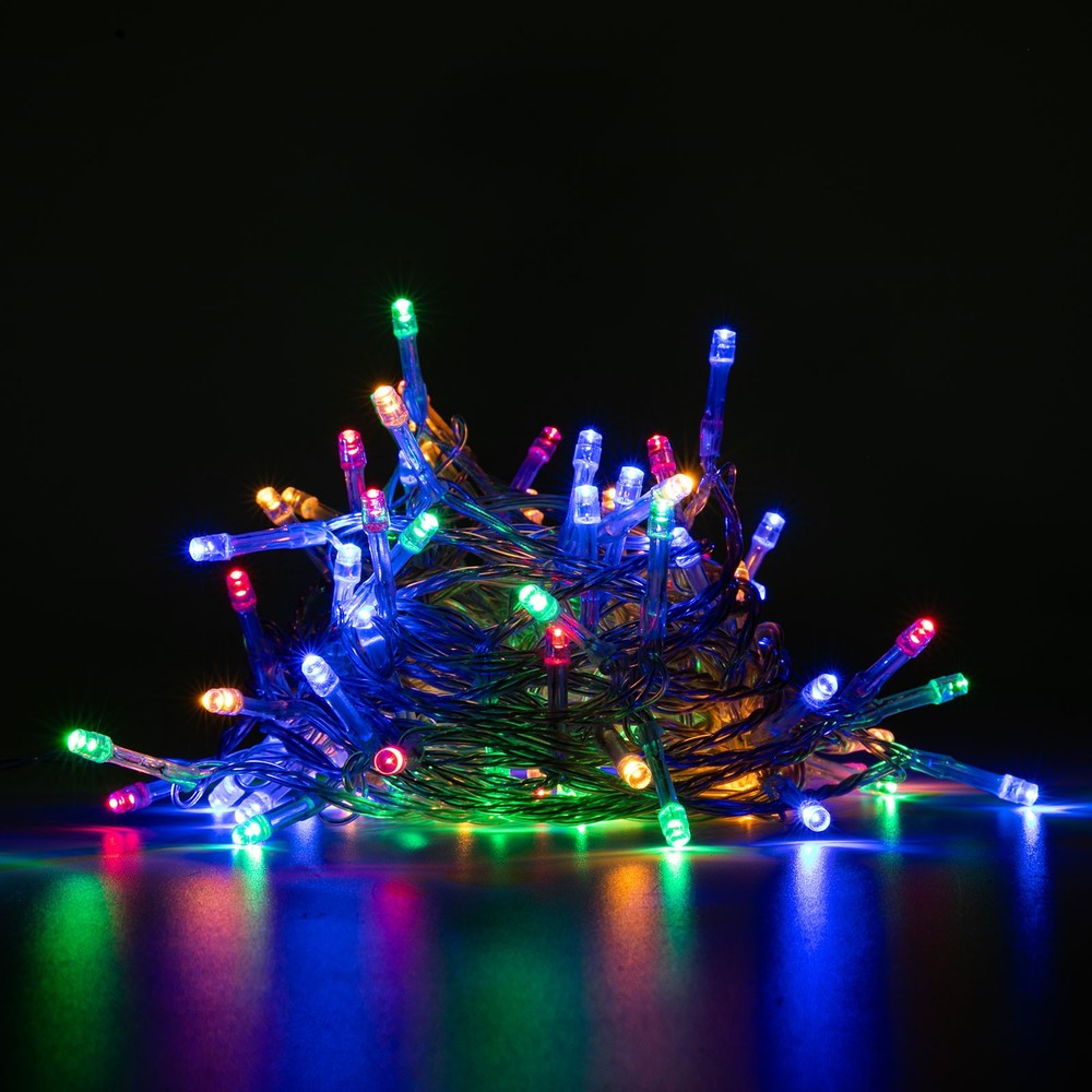 80-LED-Bead String Light 4 Colors Decorative Light Atmosphere Lamp W/ Controller
