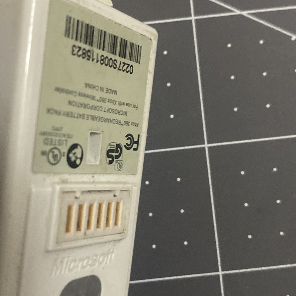 Microsoft OEM Xbox 360 Rechargeable Controller Battery Pack White Tested Works!