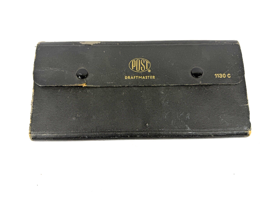 Fredrick Post Draftsmaster 1130C Drafting Compass Set W/Case Germany Complete