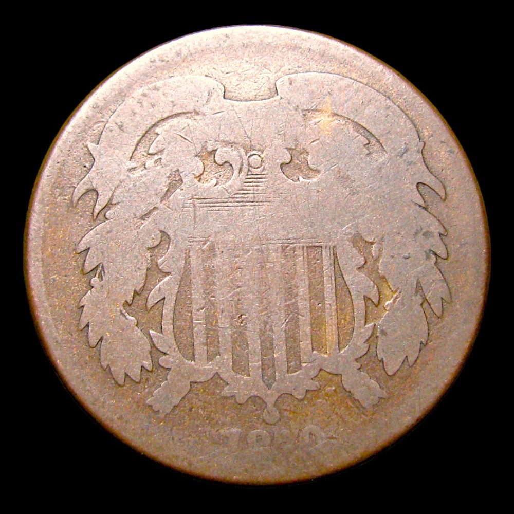 1870 Two Cent Piece 2cp---- Nice Coin ---- #500I