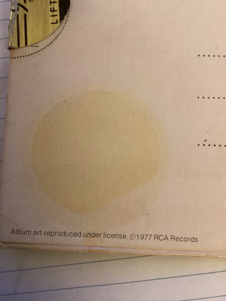 David Bowie 1977 ‘Low’ Postcard Record Sleeve