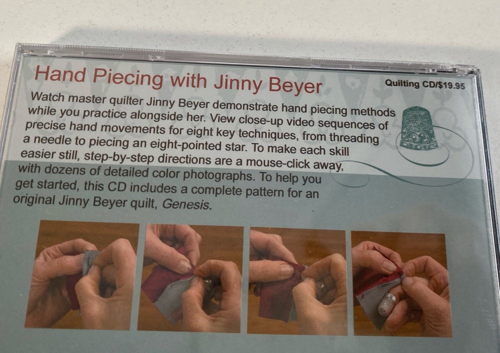 SEE NOTES - Sealed 2005 CD - PIECING WITH JINNY BEYER: A ONE-ON-ONE TUTORIAL