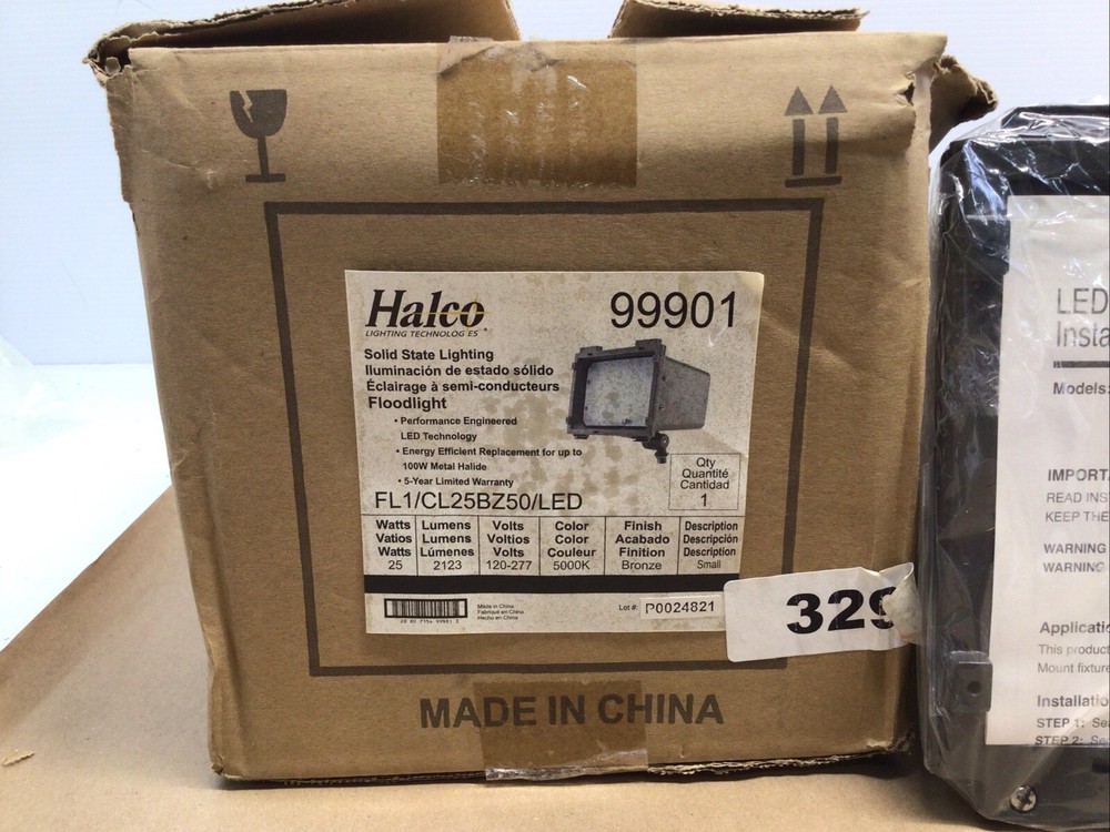 Halco 99901 OOP Solid State Lighting Floodlight 25w 2123 Lumens Bronze Small