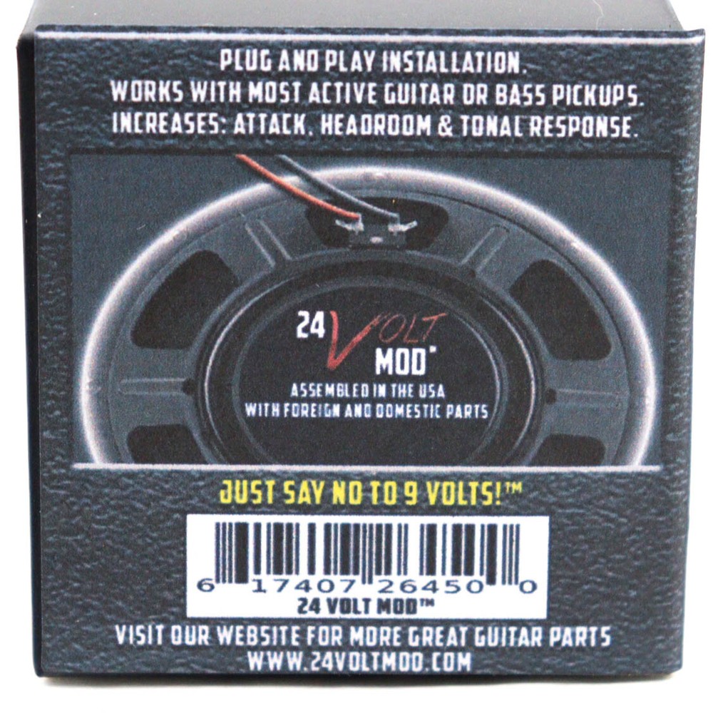 ✅ 24 Volt Mod™ with insulator For EMG & Active Guitar / Bass Pickups 24V