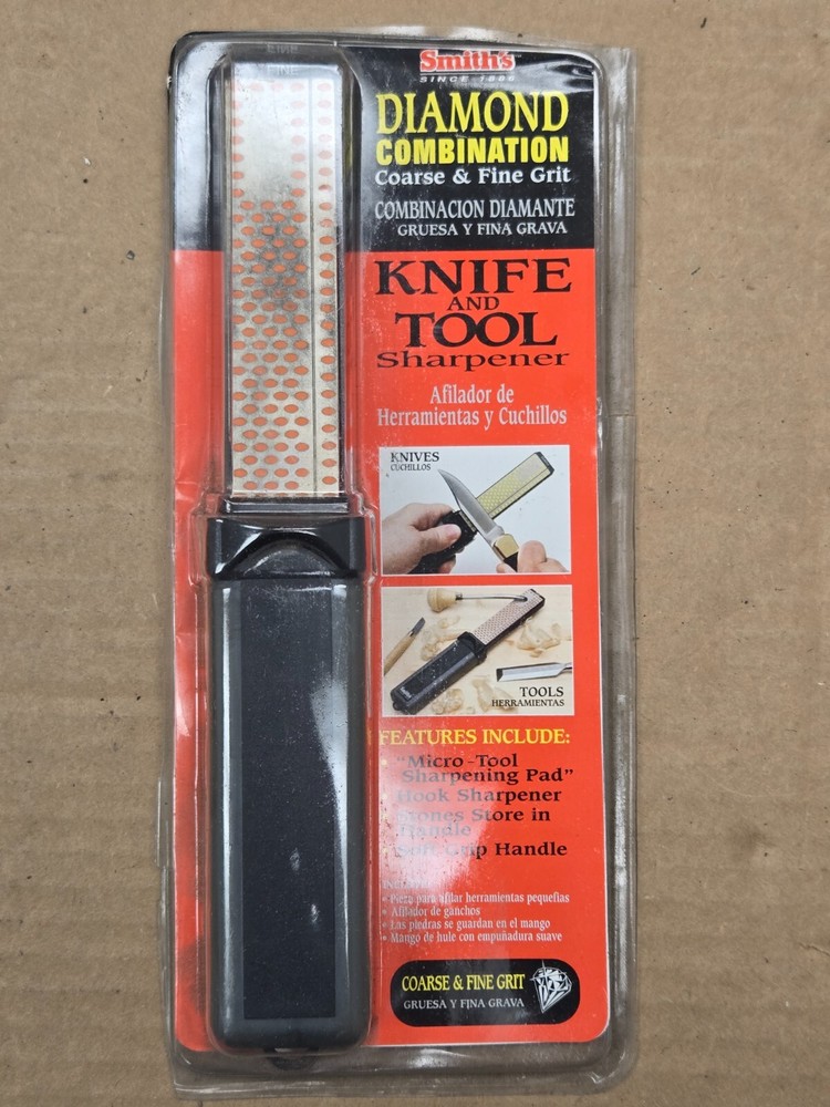 Smith's -DCS4 - Fine & Coarse Diamond Combination Sharpener - FAST SHIPPING!