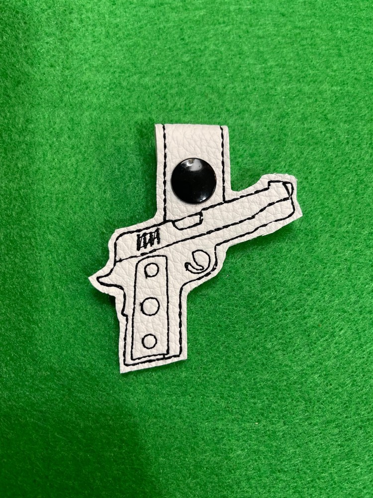 Pistol vinyl   Key Fob