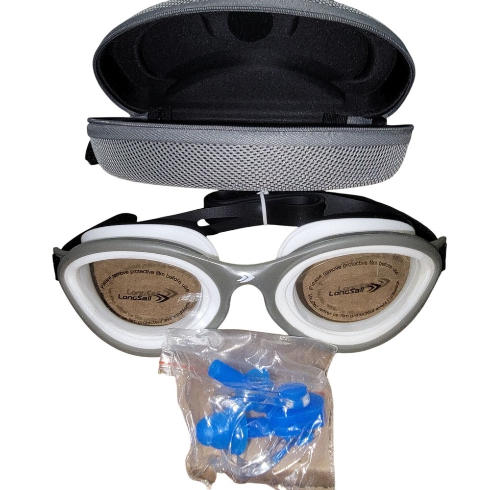 Longsail Swimming Goggles With Case & Ear Plugs