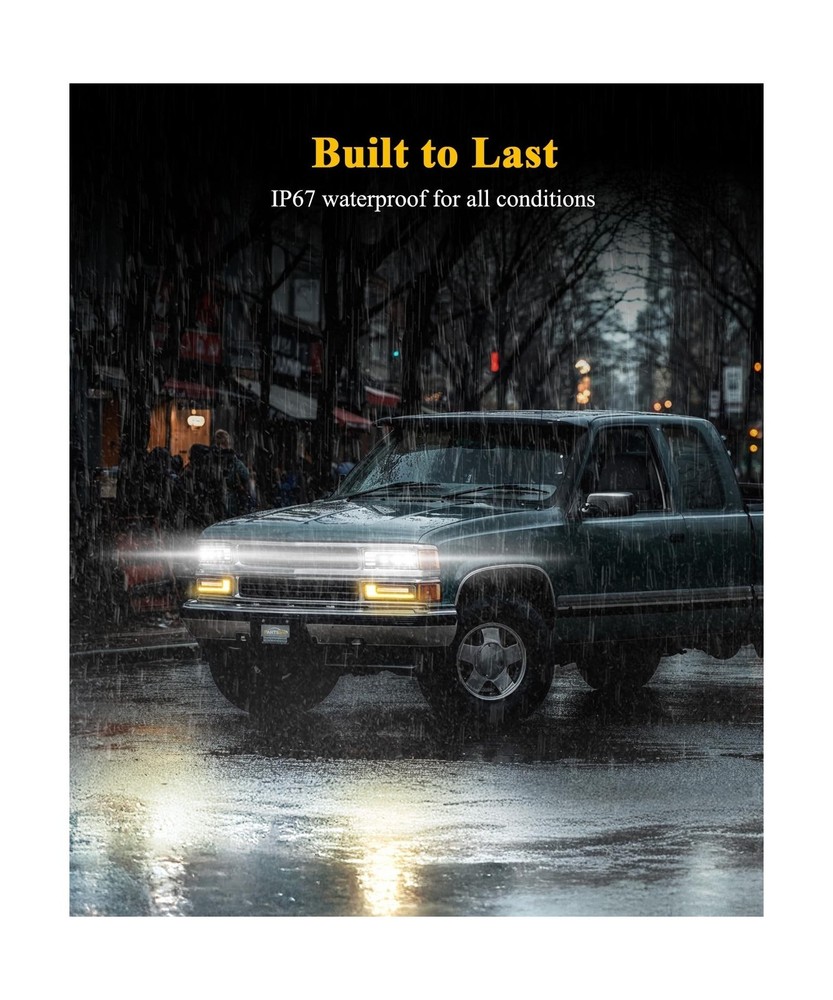 Partsam LED Headlights Assembly DOT Approved with Start Animation DRL Sequent...