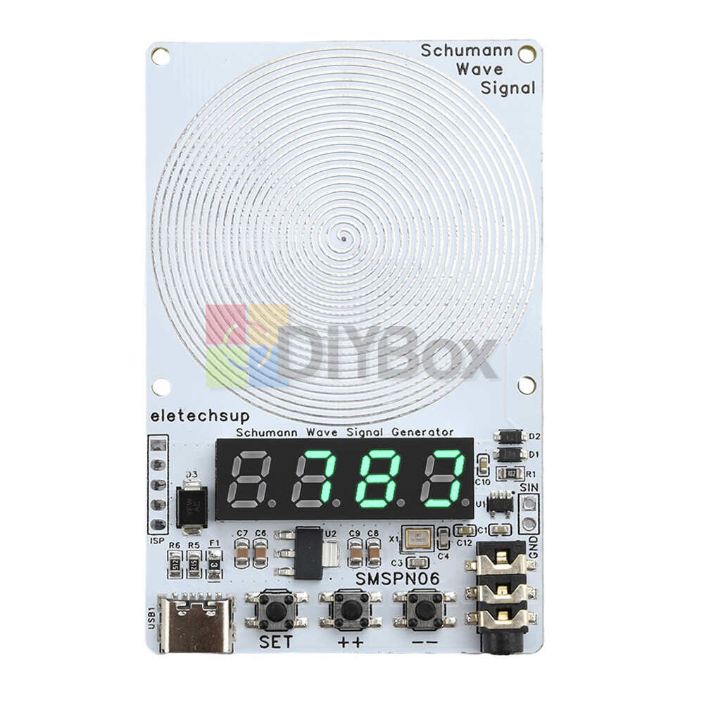 Adjustable 0.01Hz~9999Hz Frequency Schumann Wave Generator 4-Bit Digital Display