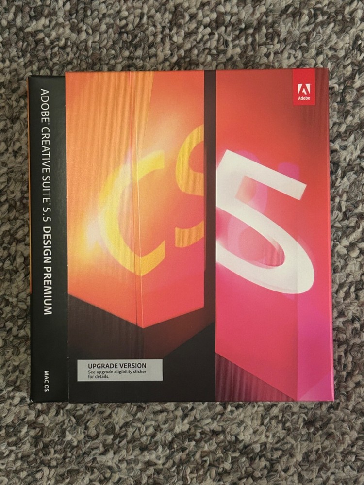 Adobe Creative Suite 5.5 CS5.5 Design Premium For Mac OS Upgrade Version
