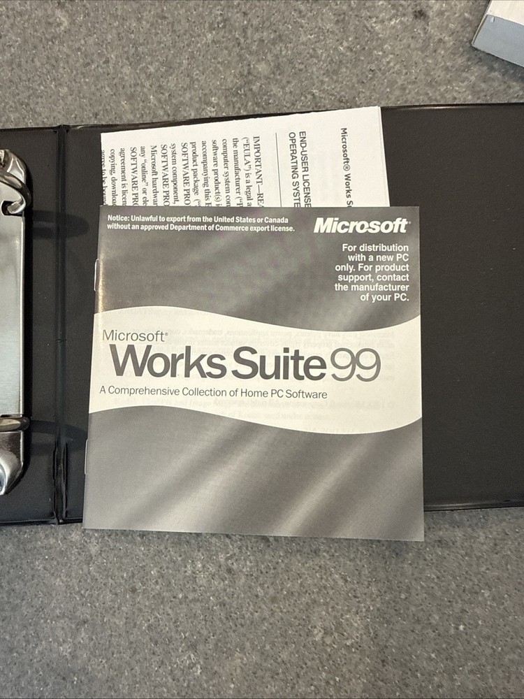 Gateway Windows 98 OEM Software Bundle with COA and Manuals