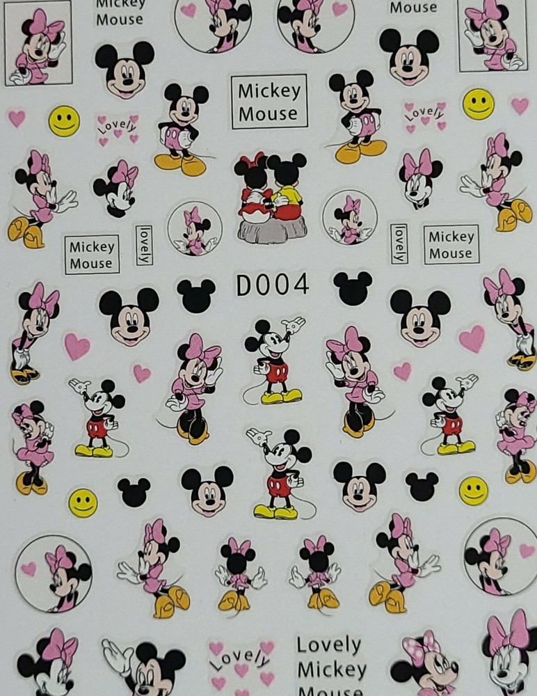 Mickey Mouse Nail Art Stickers