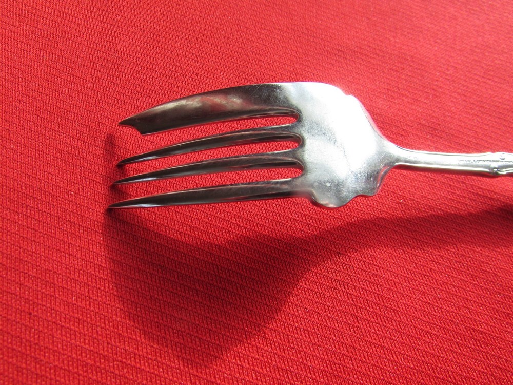 1900 Webster aka Warren Pattern Fish Serving Fork By S & G Rogers Silver Plate