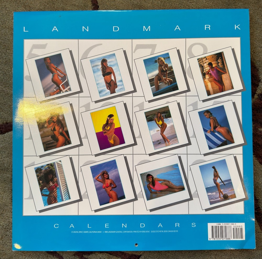 Splash 1990 Swimsuit Calendar - Very Nice Condition!