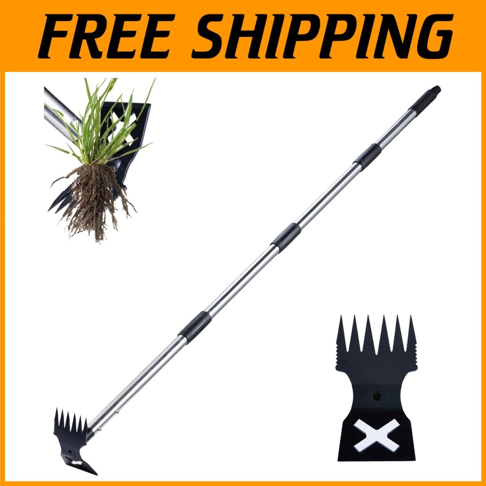 Dual-Use 60" Weed Puller Tool for Garden