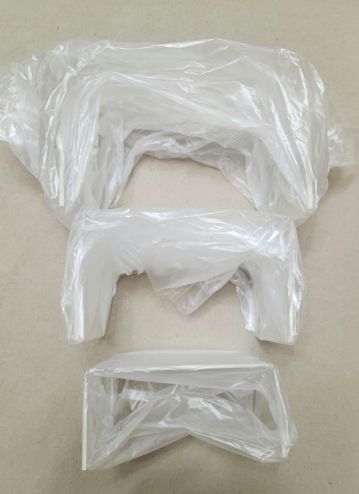 2 Sets - Agaci Clear Display Risers - 3 Per Set.  Graduated  Nesting Risers.