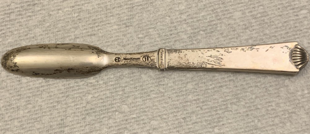 Hans Hansen Danish Silver Spoon Scoop 1944 Anno 830 S