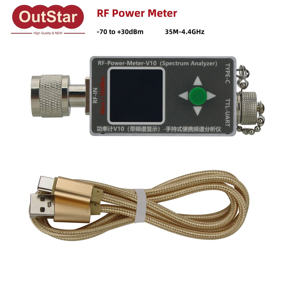 RF Power Meter Handheld Spectrum Analyzer w/Spectrum Display RF-Power-Meter-V10