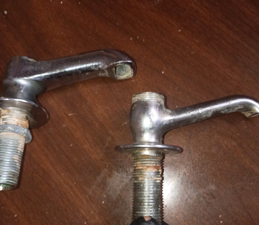 2 Vintage Sink Faucet Spigots
