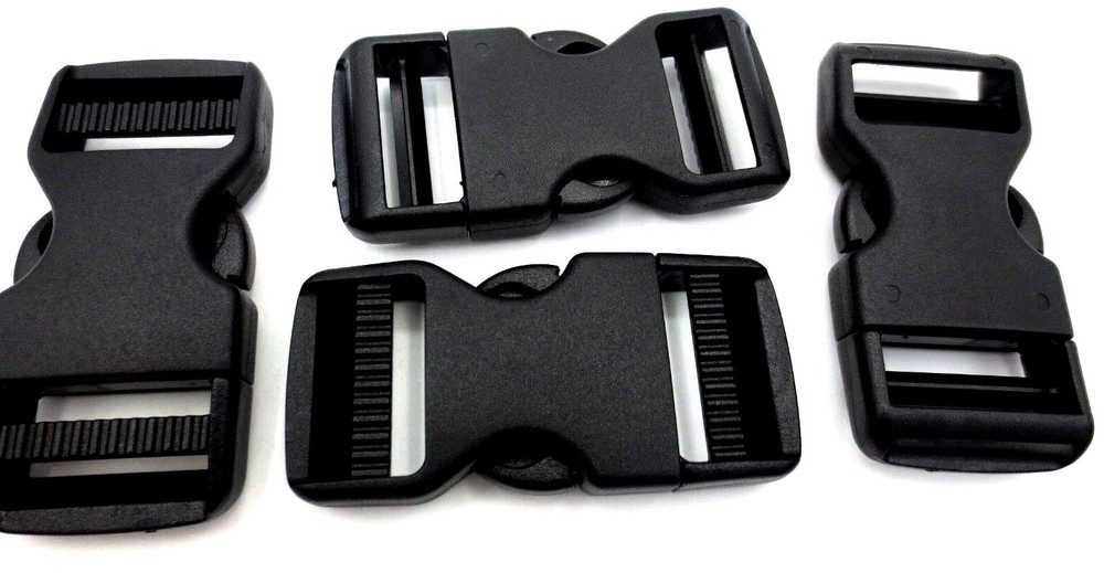 Webbing Buckle Fits 1" 25mm Wide Strap - Quick Side Release! Durable Polyacetal!
