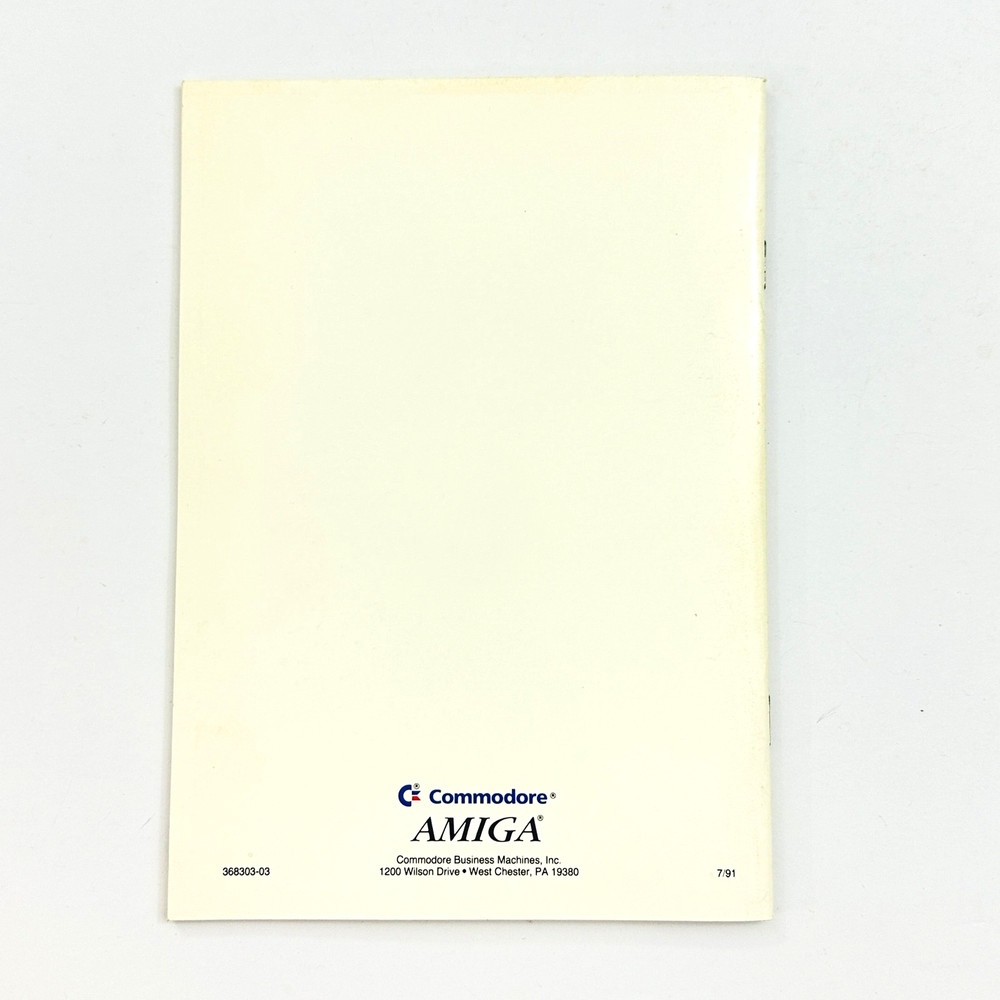 Commodore Amiga Release 2 Getting Started Manual 1991