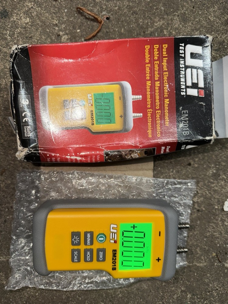UEi Test Instruments EM201B Dual Input Differential Manometer