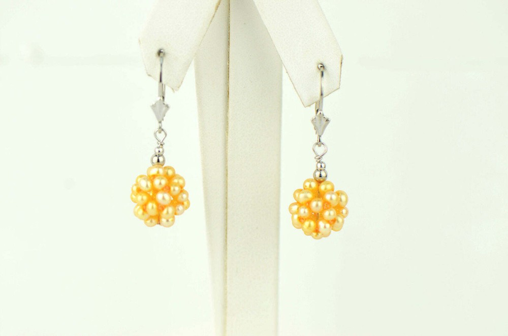 Sterling Silver Genuine Freshwater Earrings
